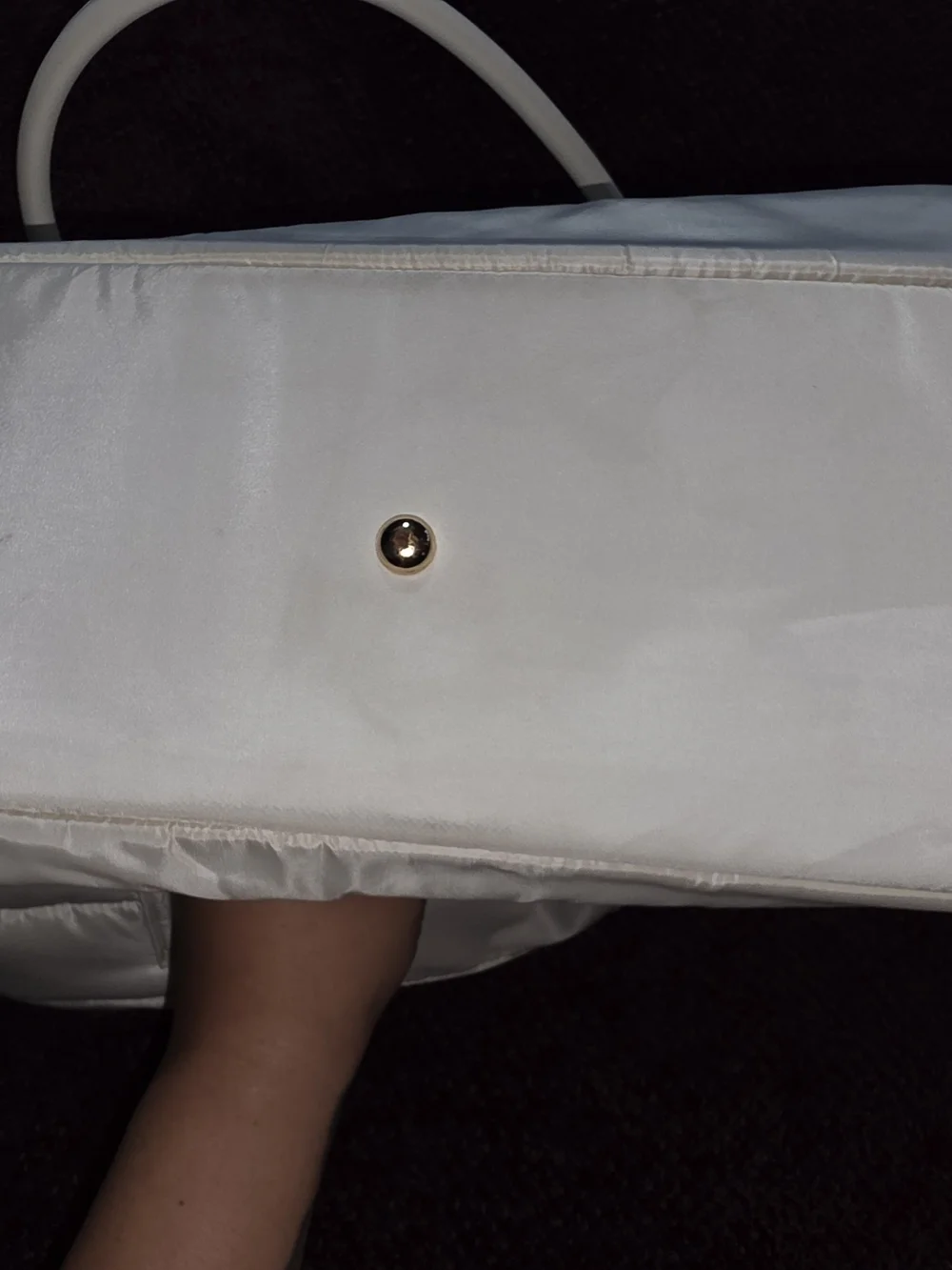 Cream iPack Puffy Tote Padded Laptop Pocket Fits Up To 15 Inches
